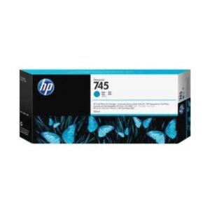 HP 745 300-ml DesignJet Cyan Ink Cartridge